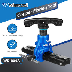 Wisscool laid-out die set illustrating six sizes for common HVAC tube fittings