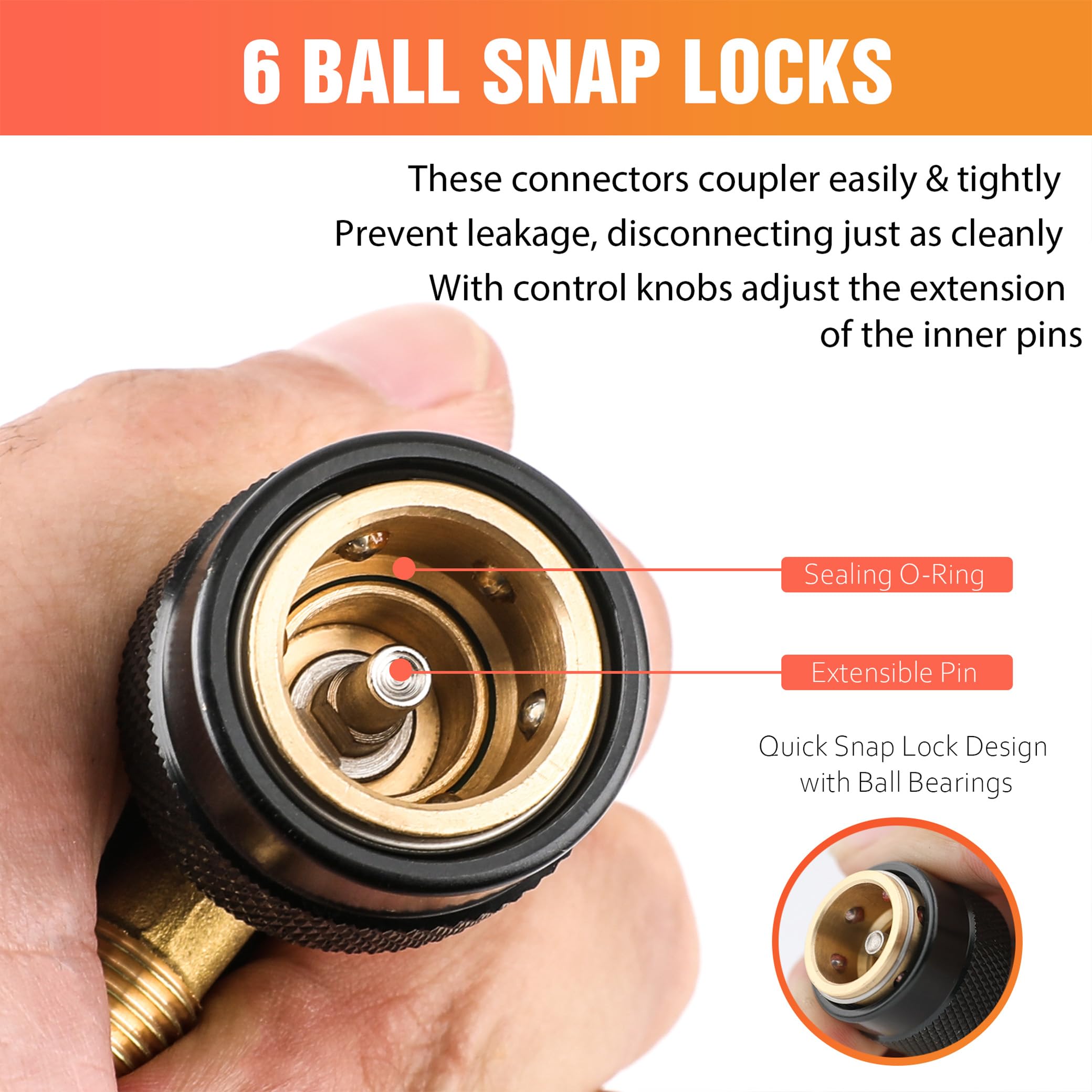 wisscool knurled grip and valve body showing improved handling and durable metal construction benefit