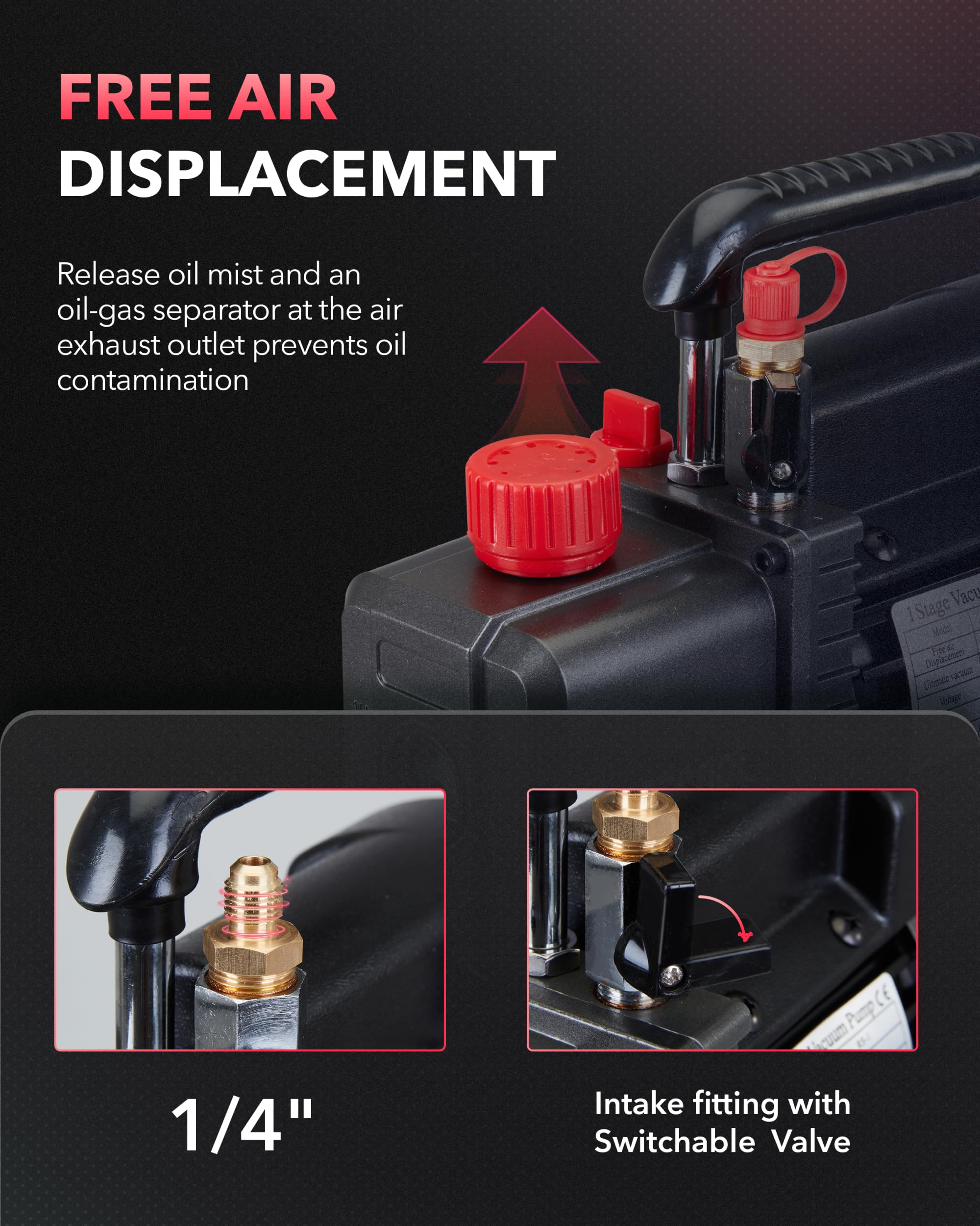 Wisscool inlet and outlet ports close-up ensuring broad fitting compatibility