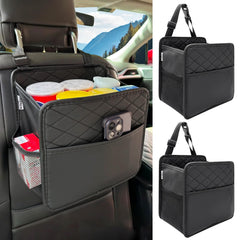 Witaxima front view showing pockets and trash lid for tidy storage