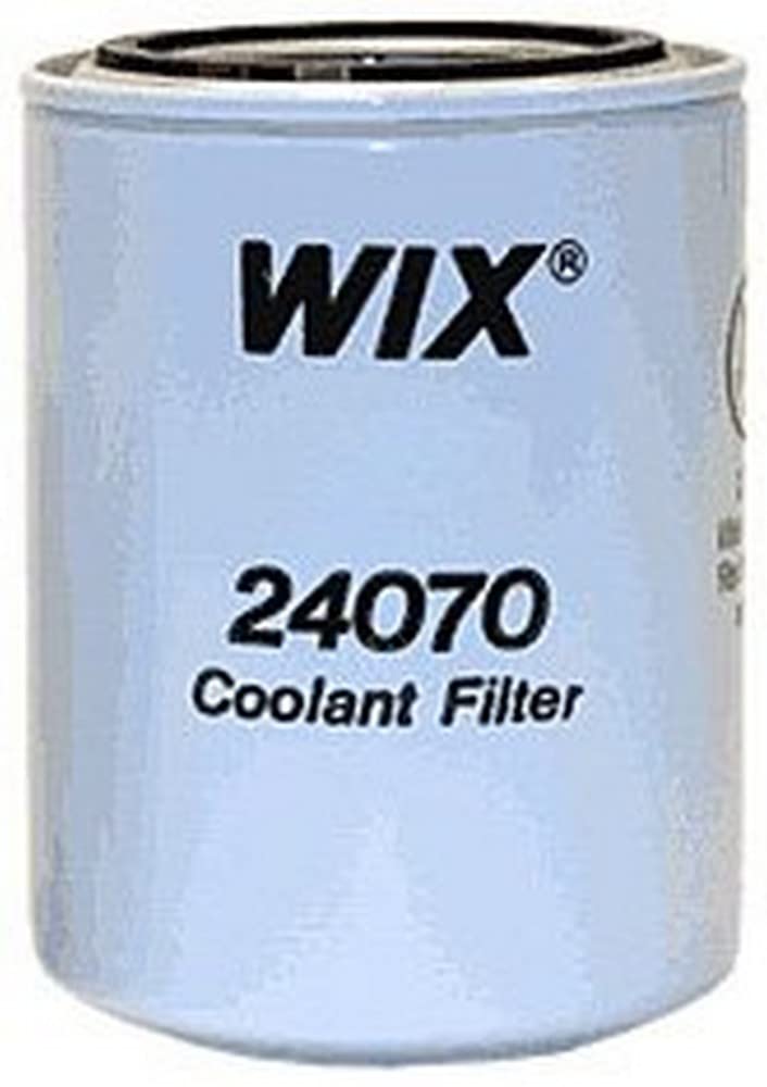WIX 24070 front view showing threaded mount and durable casing for reliable filtration