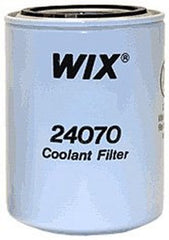 WIX 24070 front view showing threaded mount and durable casing for reliable filtration