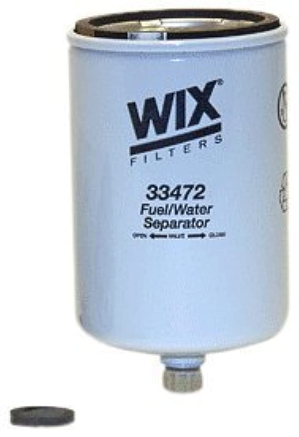 WIX 33472 front view showing canister and label, ensuring correct part identification and fit