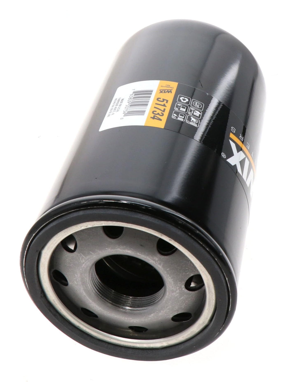 WIX 51734 front view showing label and mounting for reliable fit