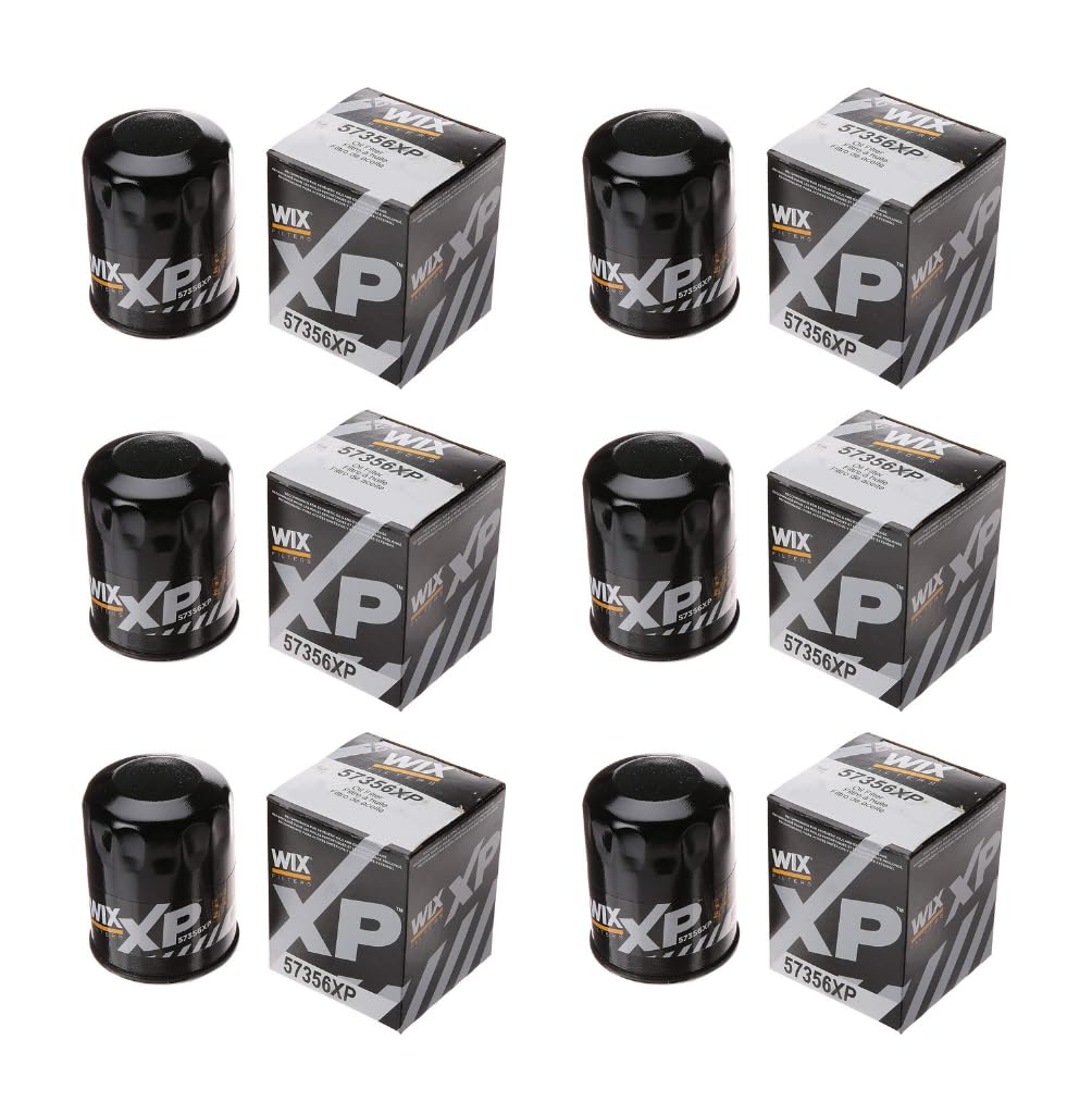 Wix 57356XP front view showing six-pack and easy storage benefit