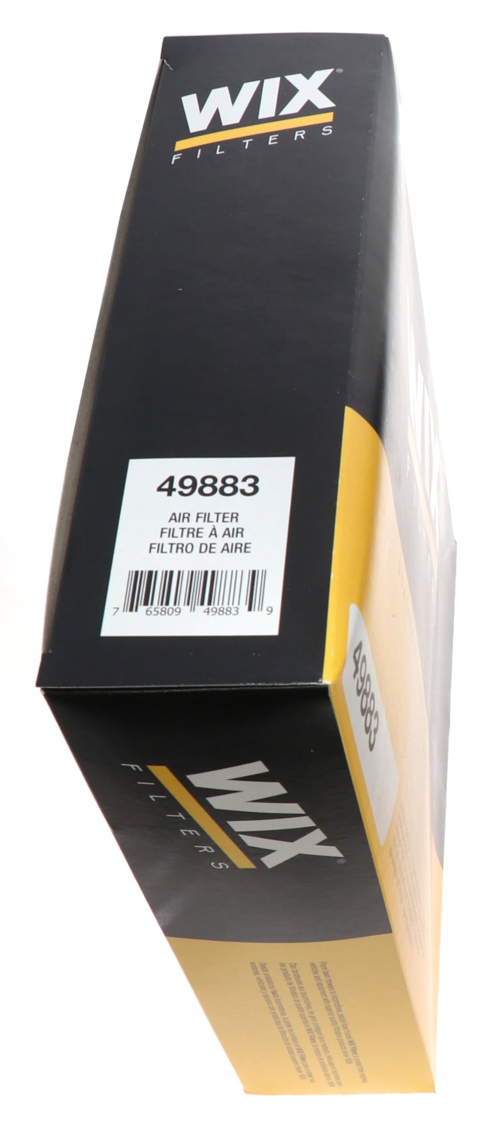WIX Racing Filters packaging label showing origin and specifications