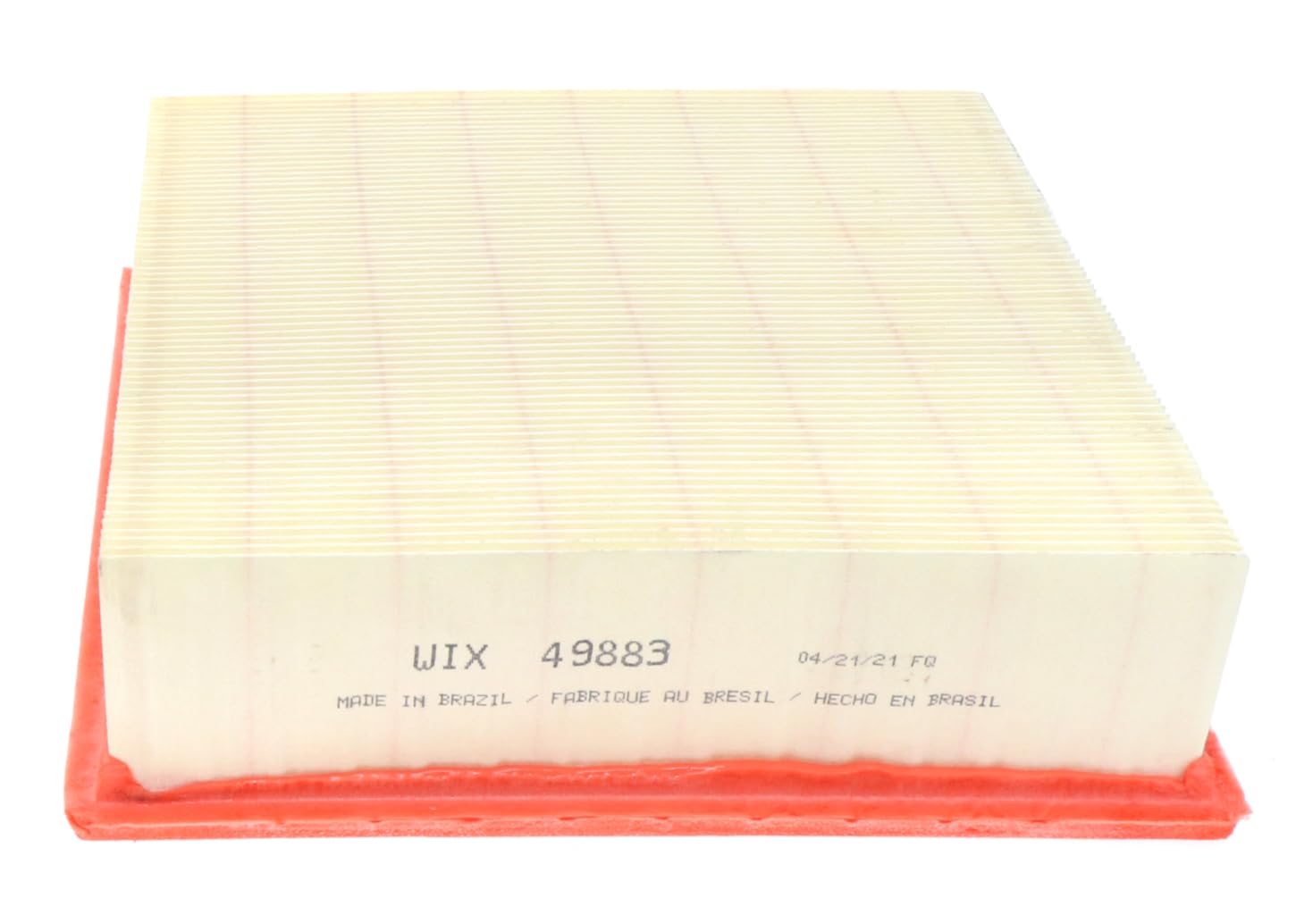 WIX Racing Filters next to ruler showing compact size and fit