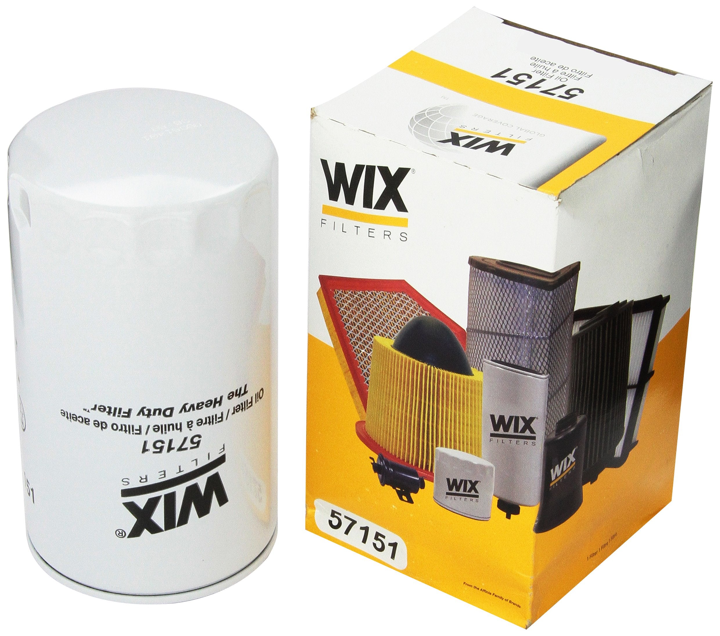 Wix oil filter front packaging showing brand and clear fitment benefit