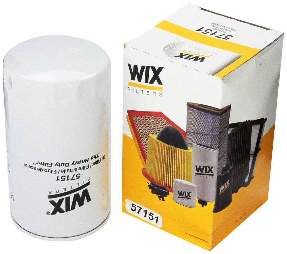 Wix oil filter front packaging showing brand and clear fitment benefit