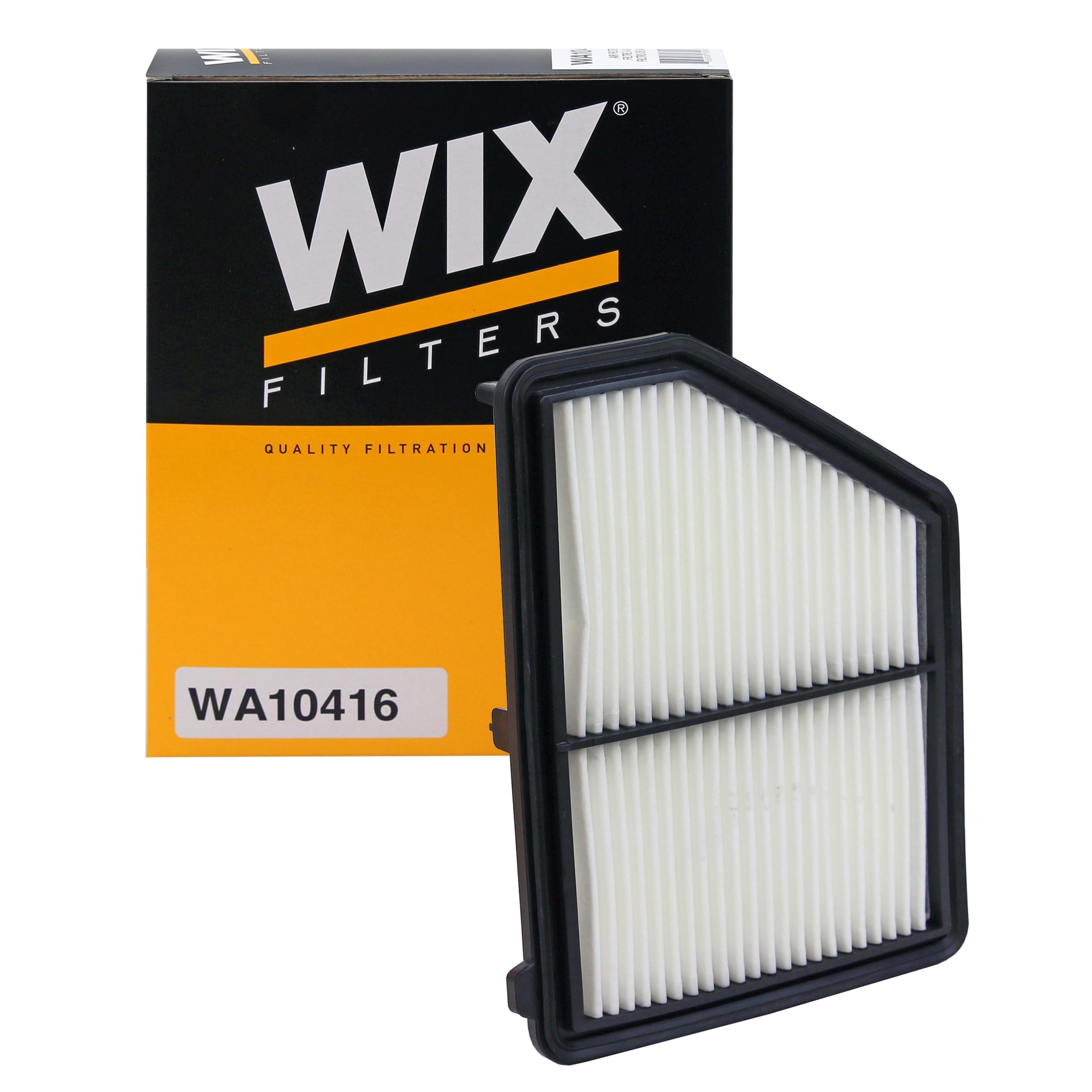 WIX WA10416 front view showing shape and fit for Civic, ensures correct replacement