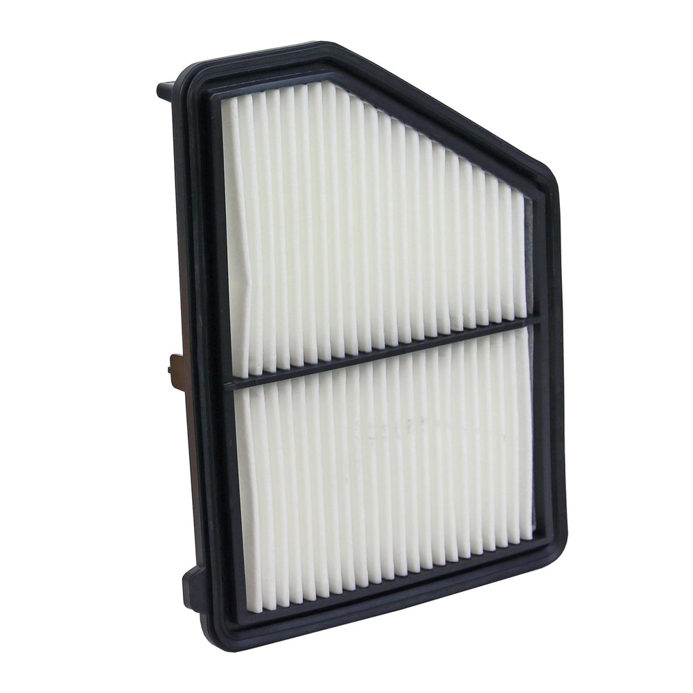 WIX WA10416 pleats close-up showing embossed media and beads for improved filtration