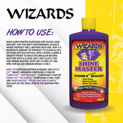 Close-up of Wizards polish texture highlighting smooth, spreadable formula for slick finish