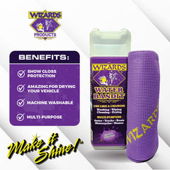 Wizards close-up of synthetic pile highlighting absorbent texture and gentle finish