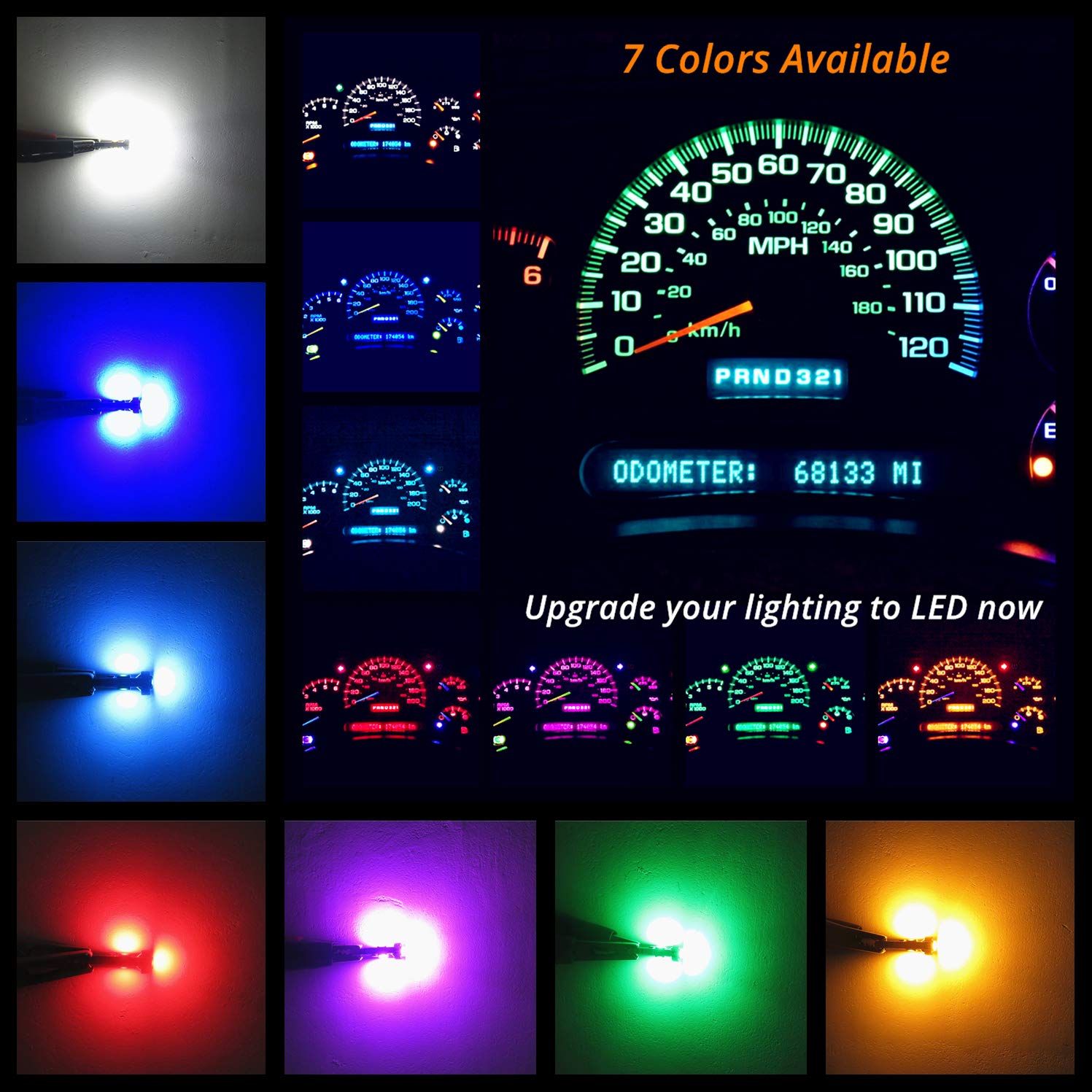 WLJH illuminating instrument cluster at night for clearer readouts