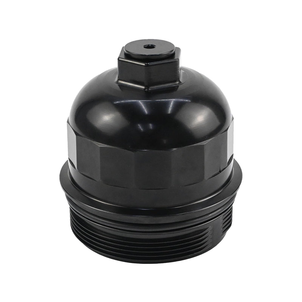 WMPARTS aluminum cap front view showing durable metal construction and OEM fit