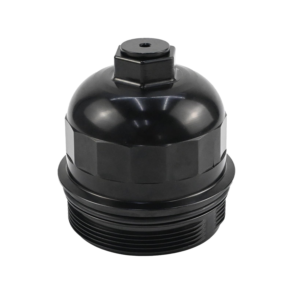 WMPARTS aluminum cap front view showing durable metal construction and OEM fit