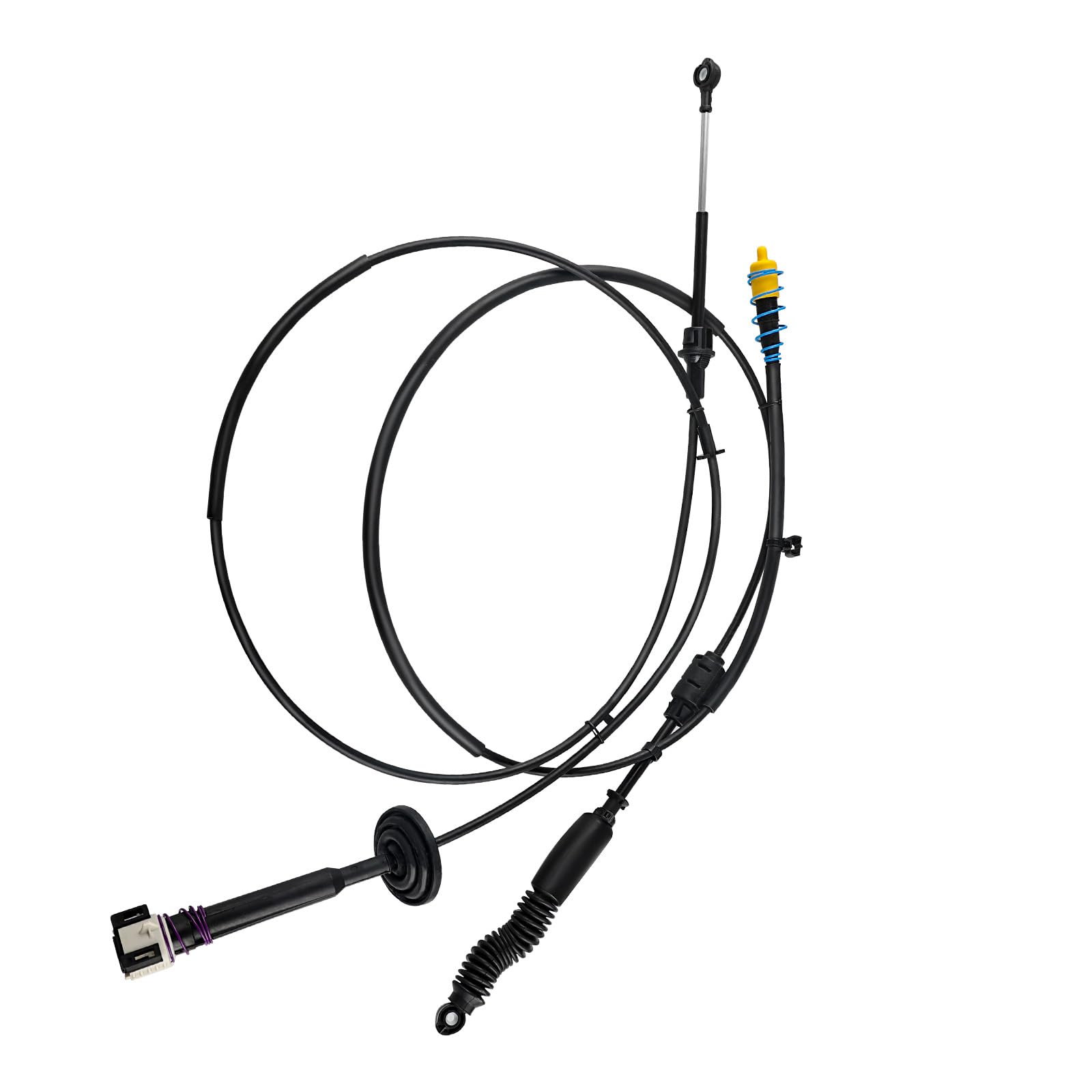 WMPHE front view of gear shifter cable kit showing direct-fit replacement benefit