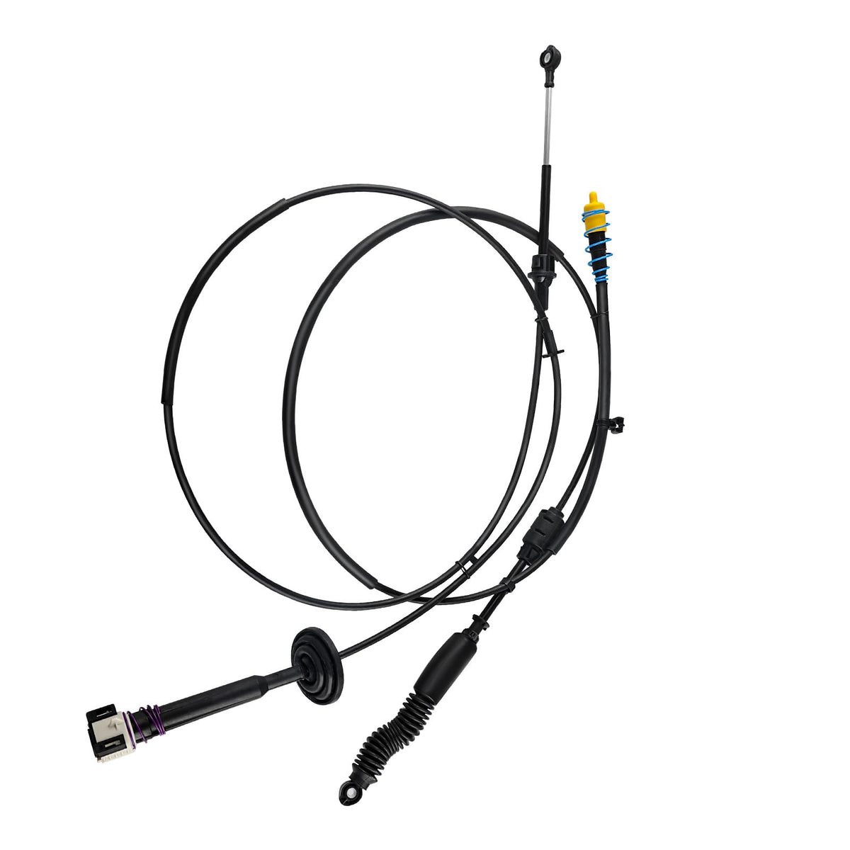 WMPHE front view of gear shifter cable kit showing direct-fit replacement benefit