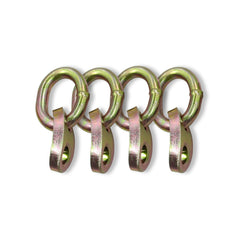 WnSEu 7100 front view of four-piece lifting bracket kit showing contents and label benefit: clear identification and organization