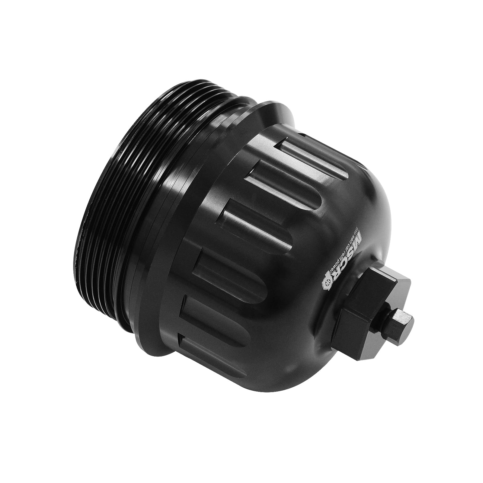 WnSEu close-up of black anodized surface for corrosion resistance