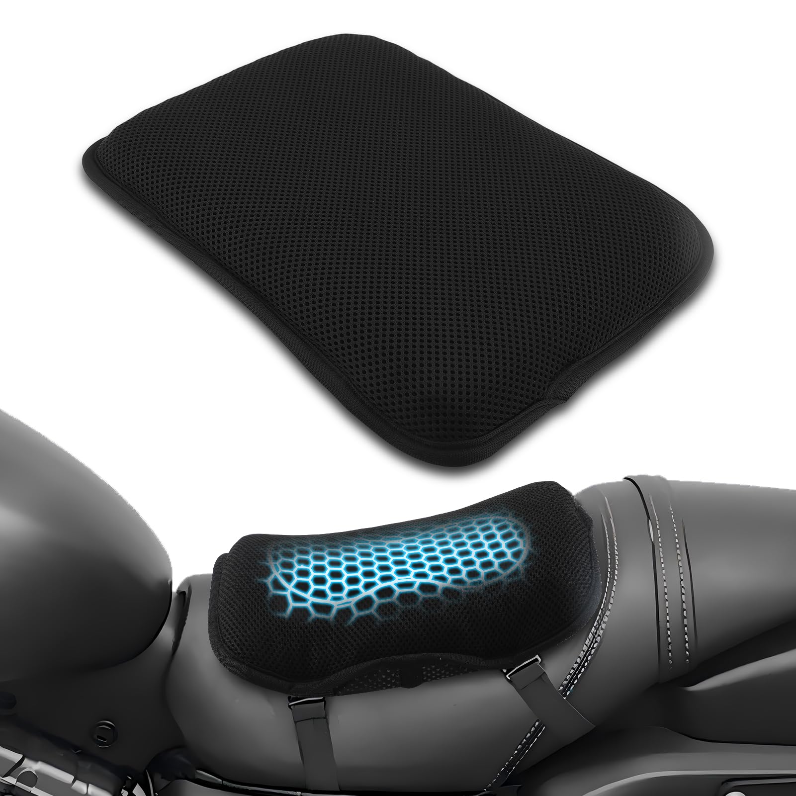 WODHMIEY front view of seat cushion showing overall shape and fit benefits