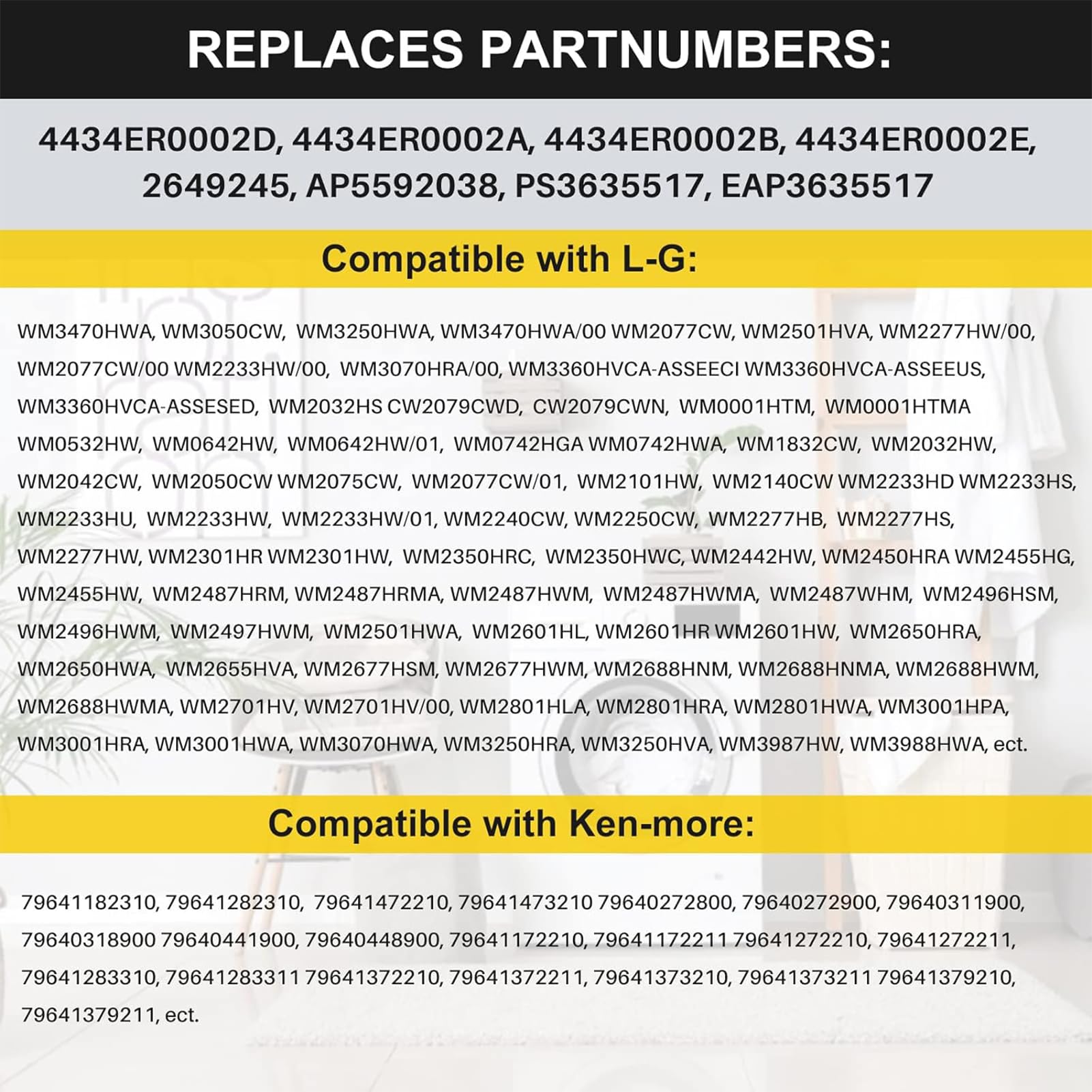 WOFUNPART label and stamped part number for easy identification