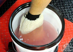 WOLFGANG CONCOURS suds close-up showing polymer slip that reduces swirl risk