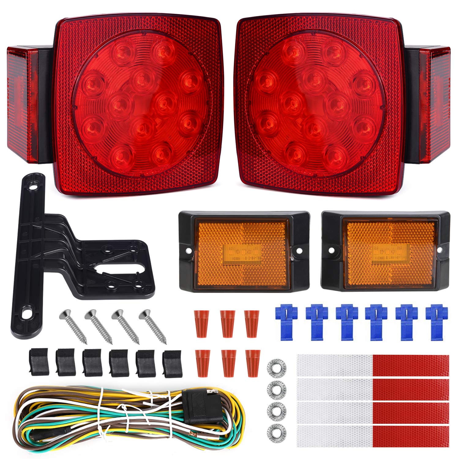 WoneNice front tail light showing bright LEDs for improved visibility
