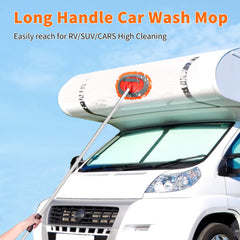Wontolf chenille wash head close-up protecting paint while lifting dirt