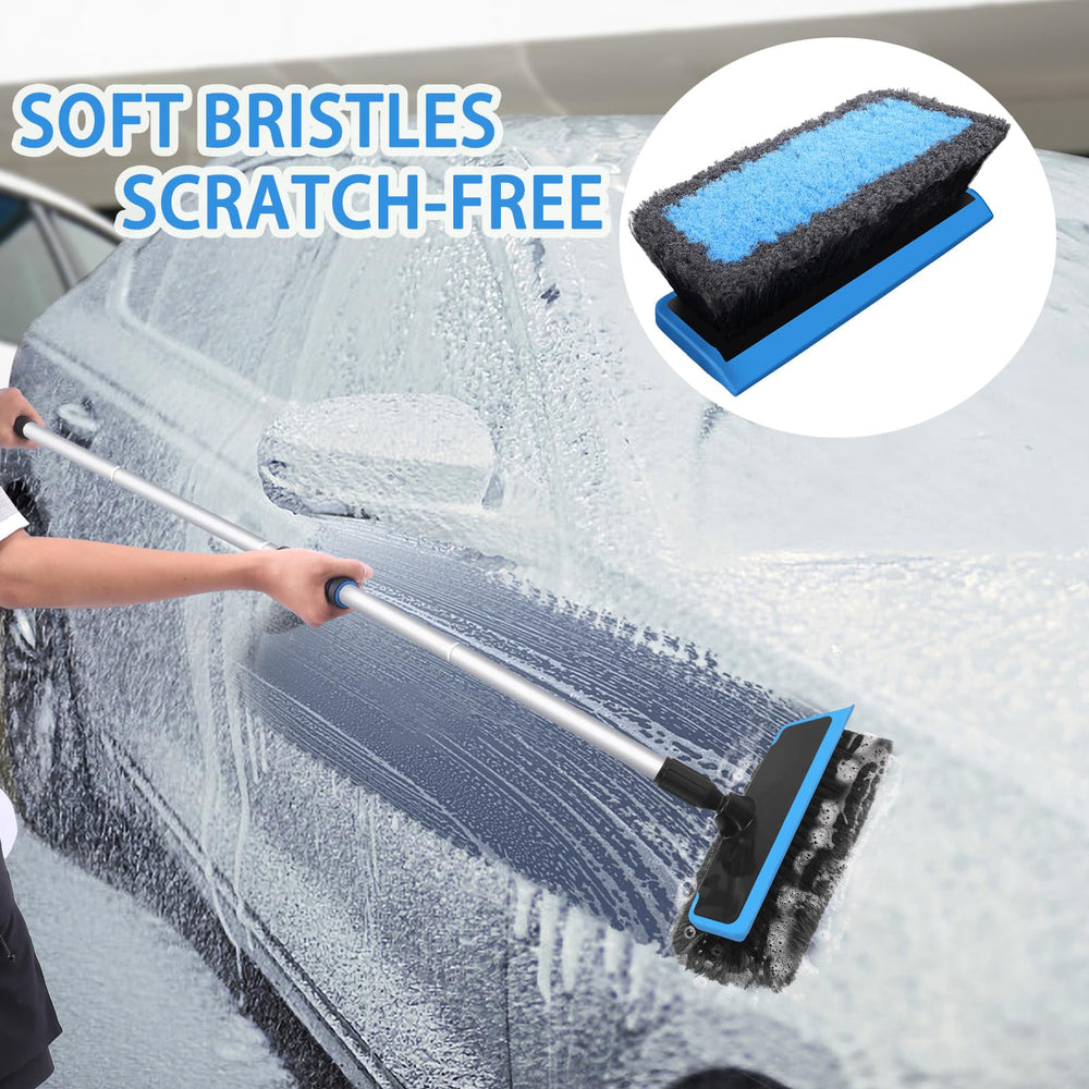 Wontolf extended 62-inch handle reaching SUV roof for safe cleaning