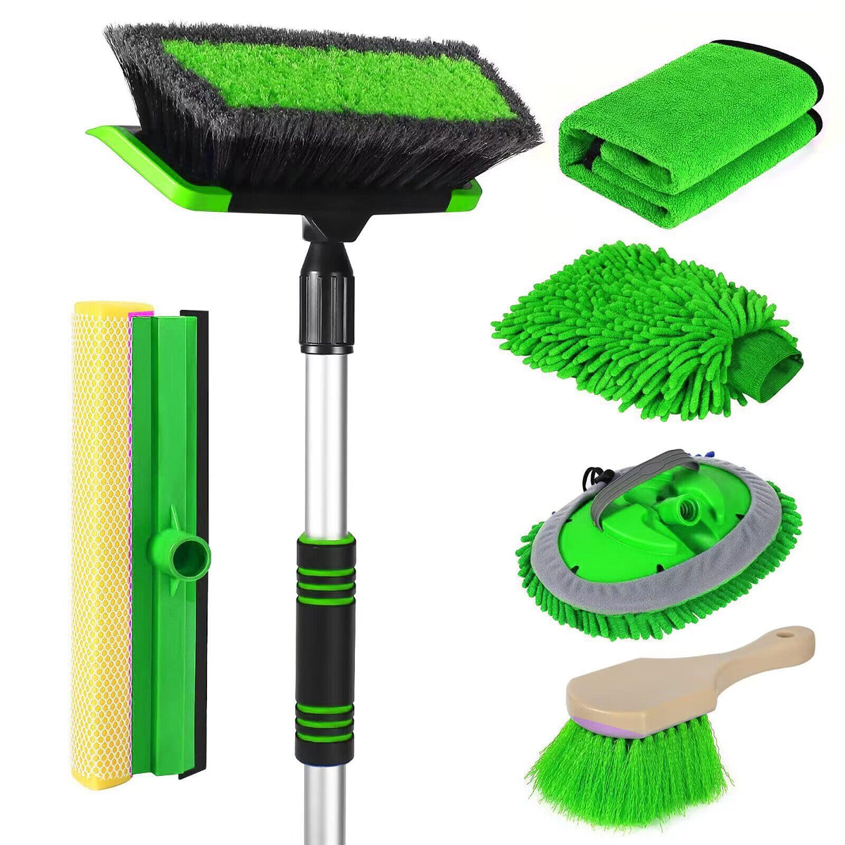 Wontolf kit front view showing all included cleaning tools and benefits
