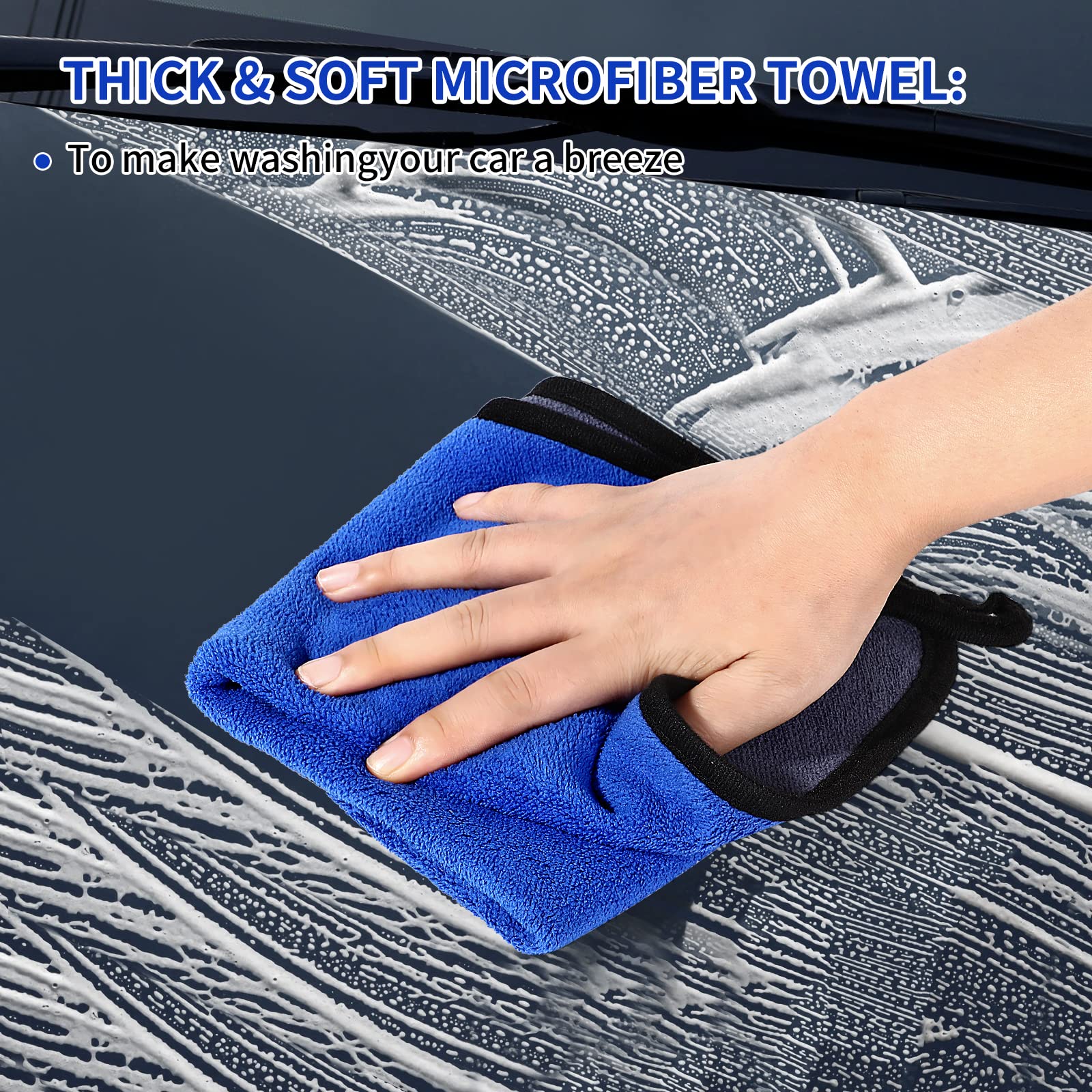 Wontolf kit in use washing an RV roof showing safe high-reach exterior cleaning