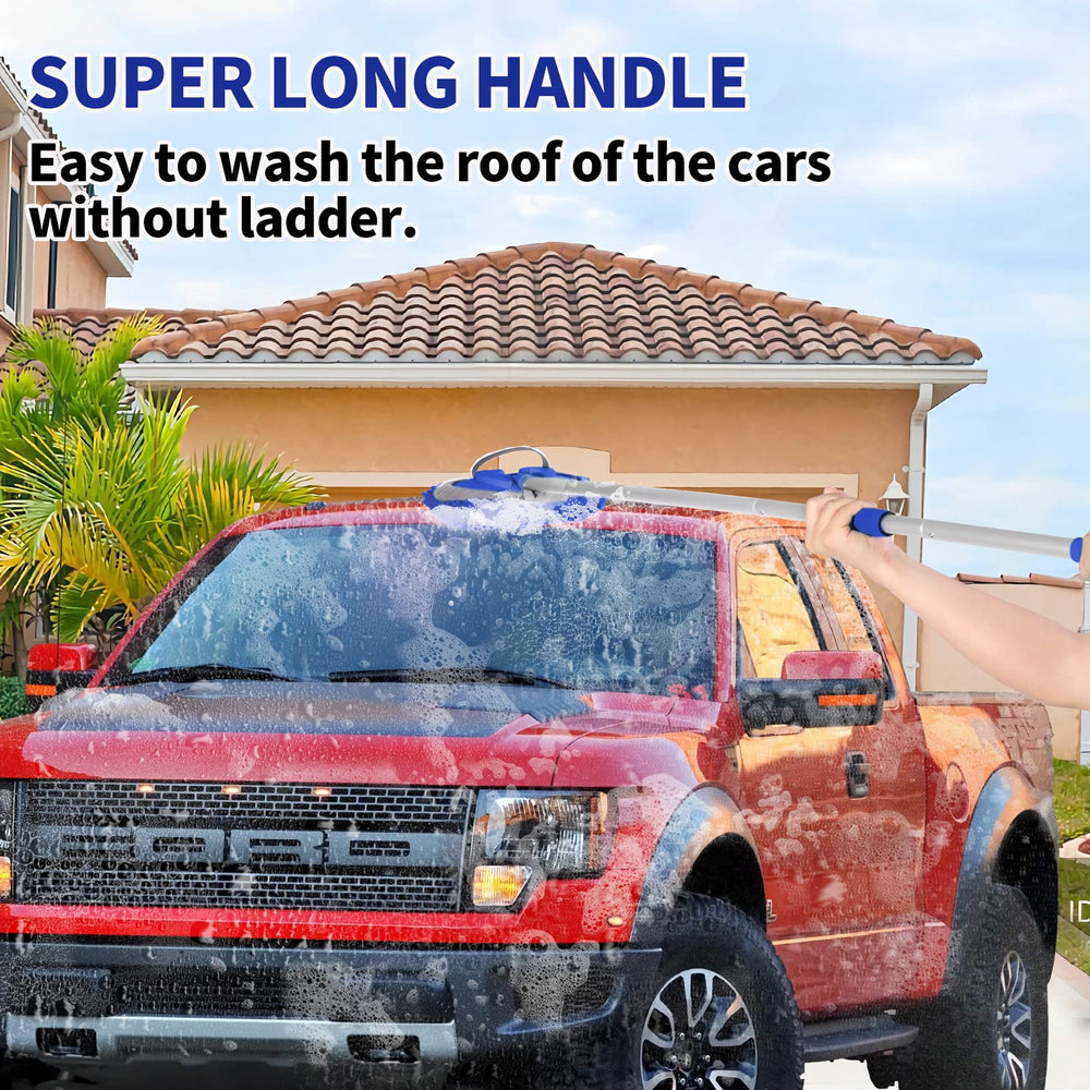 Wontolf lifestyle driveway scene showing practical home car washing convenience