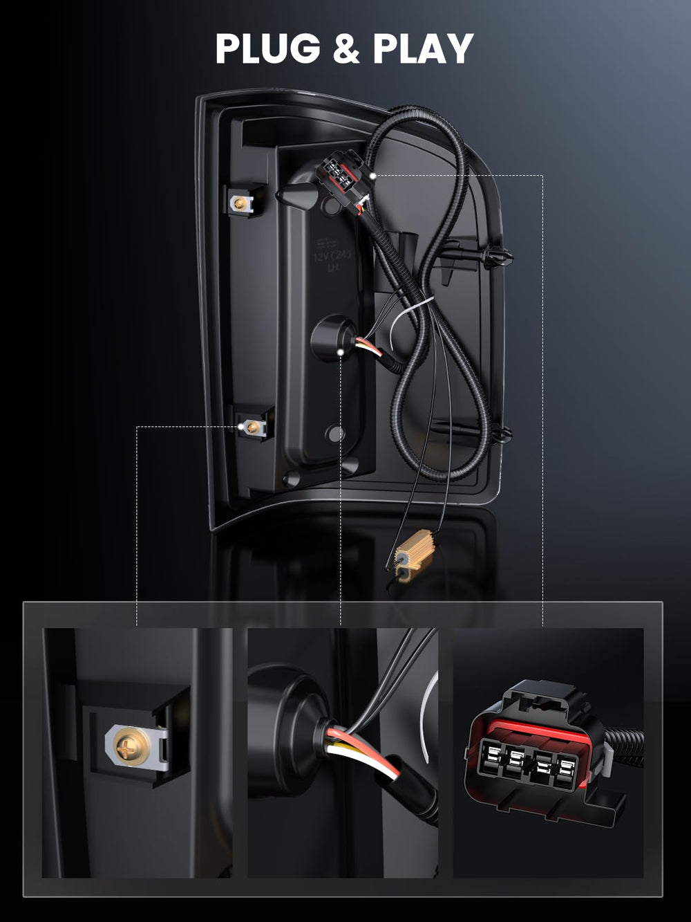WonVon box contents with included bulbs and sockets for immediate installation