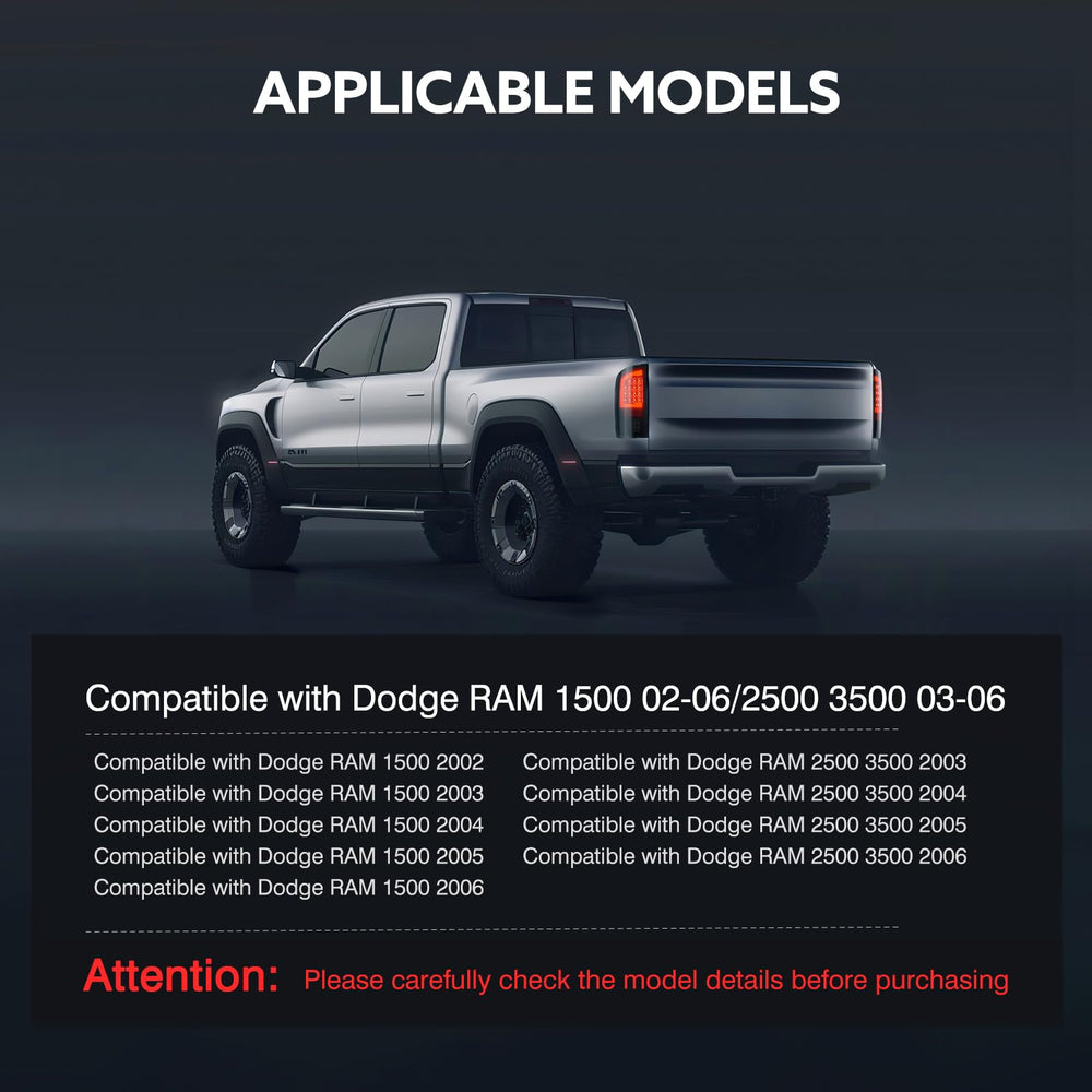 WonVon taillight installed on Dodge Ram rear showing improved visibility and style