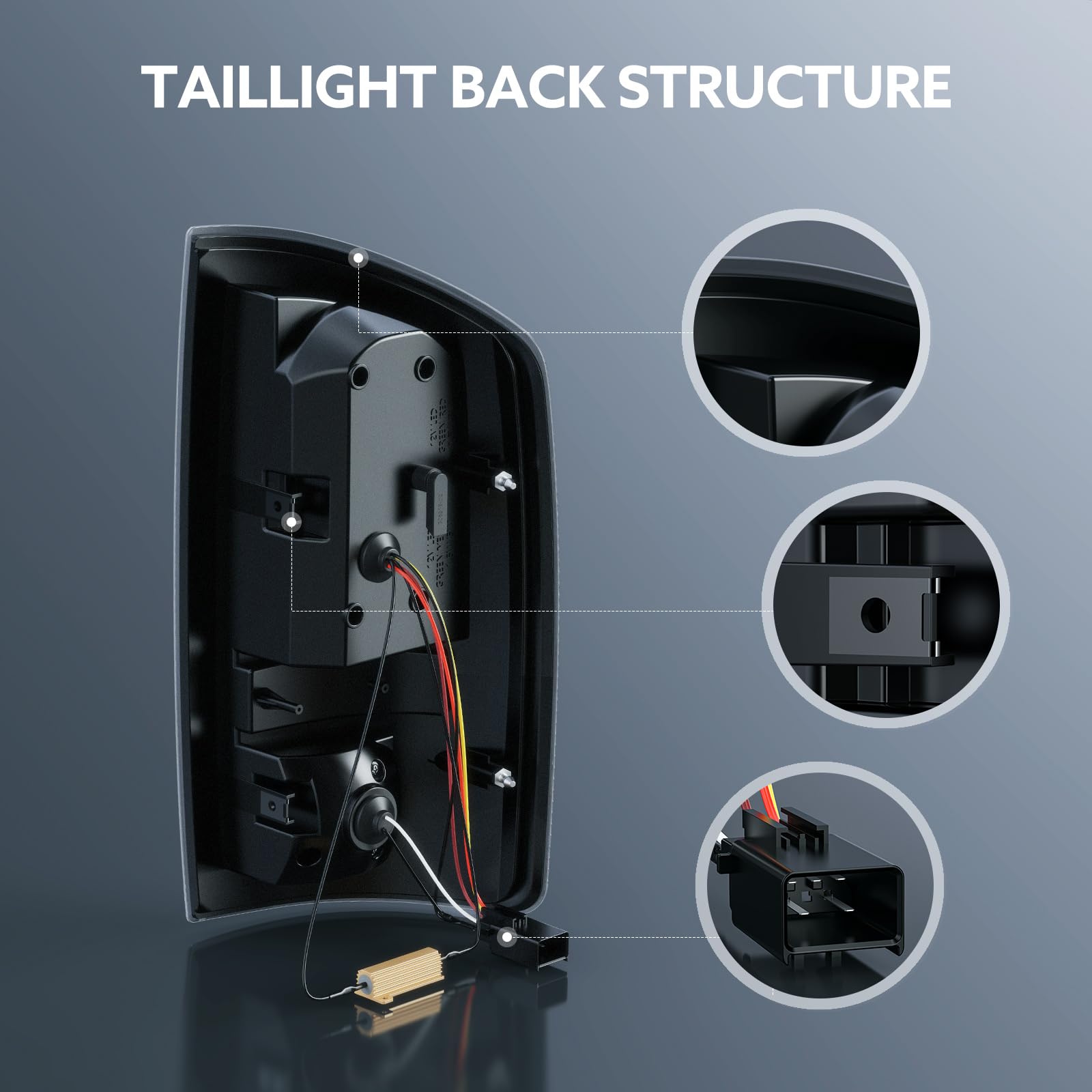 WonVon taillight illuminated at night showing bright LED visibility for safety