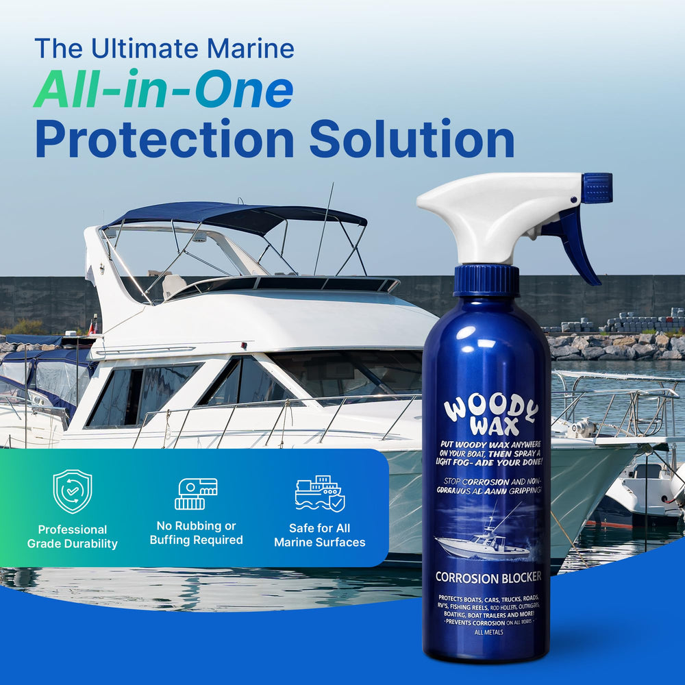 Woody Wax spray nozzle detail demonstrating easy spray-and-wipe application