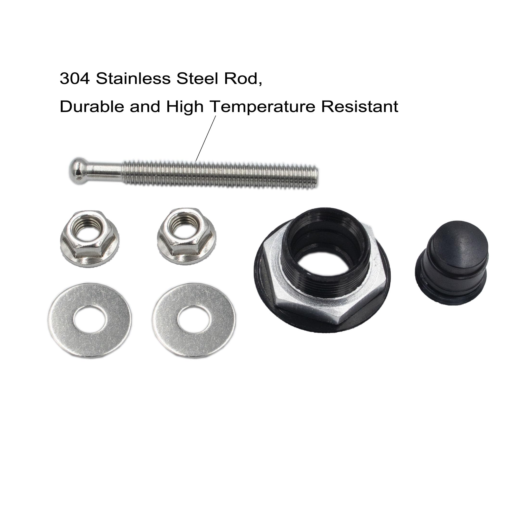 Woopeey close-up of 304 stainless rod highlighting corrosion resistance
