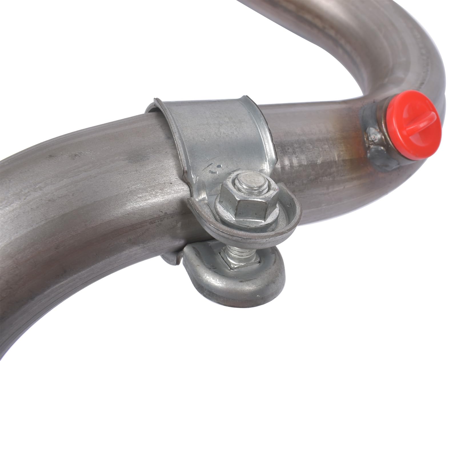 Woosphy pipe in garage during install showing professional-ready fit benefit