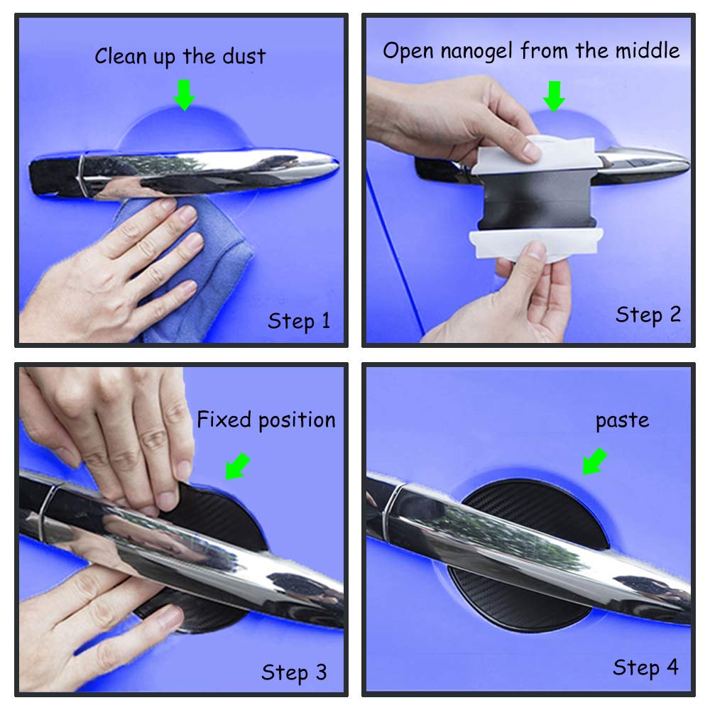 WORCAS installed on car door handle cup showing protected finish and style