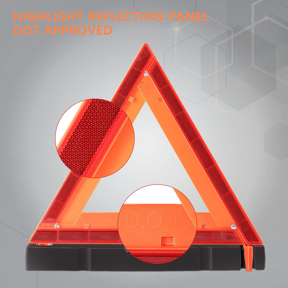 WORKKOOL close-up of reflective film panel demonstrating high visibility at night