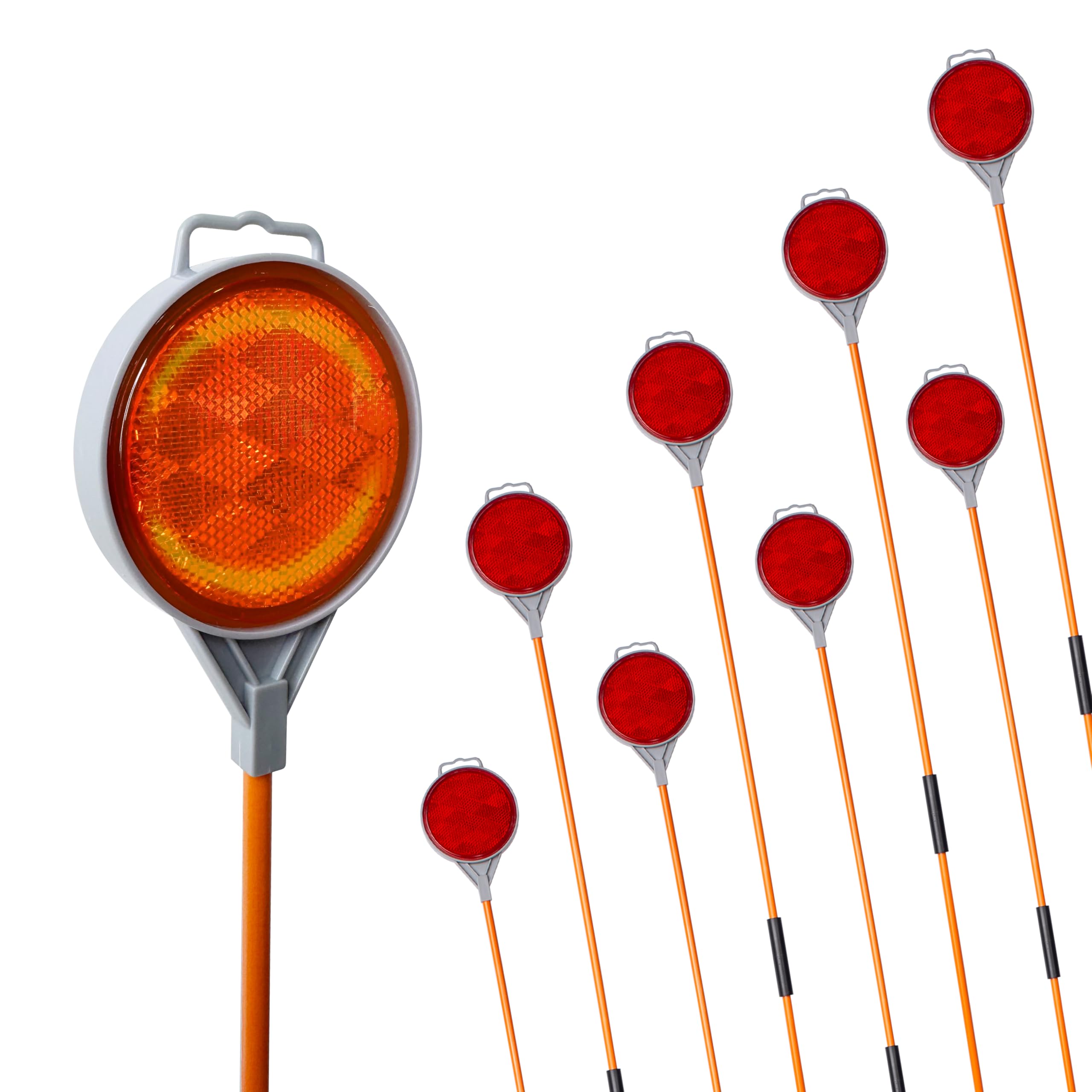 WORKKOOL front view of eight-pack markers showing clear benefit of easy identification