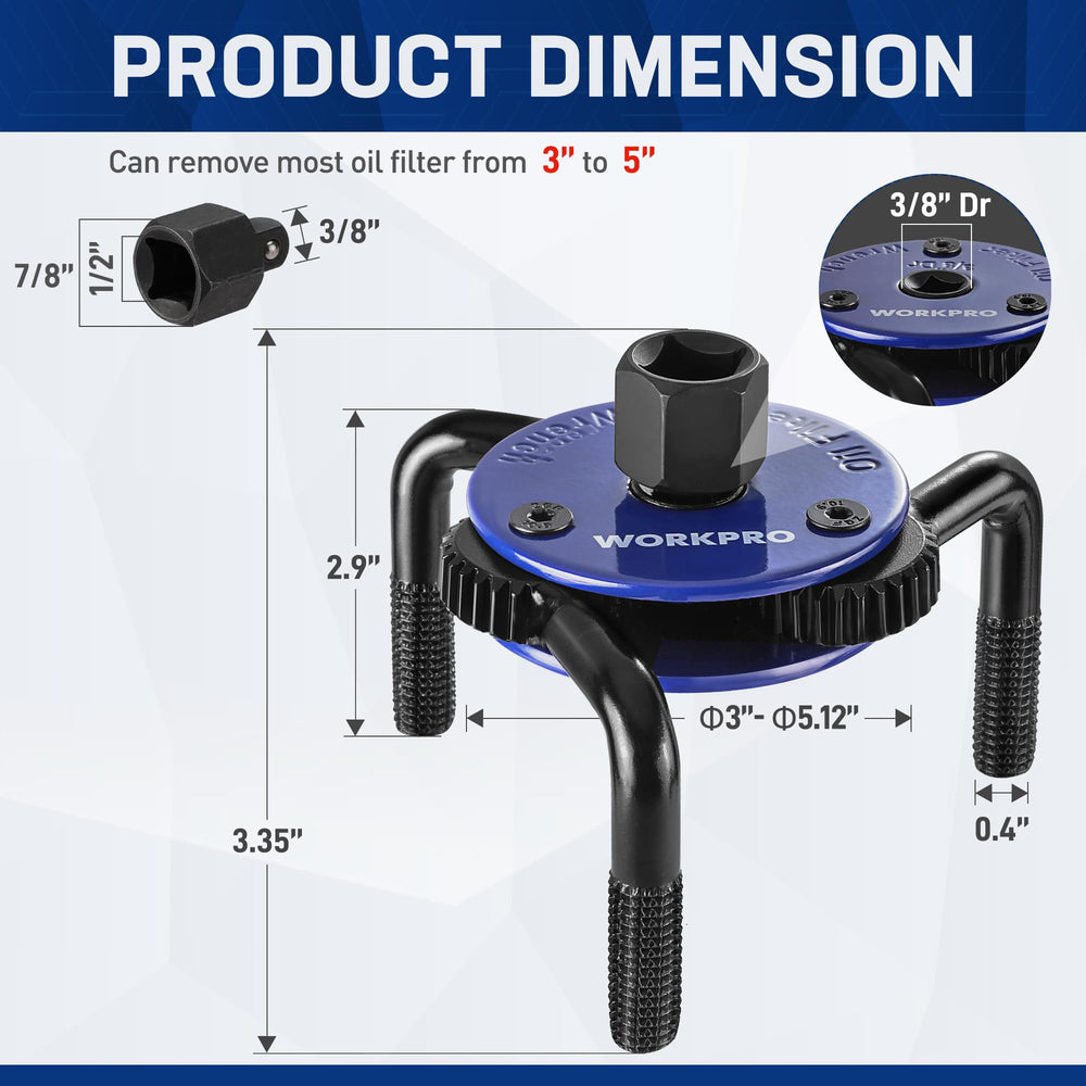 WORKPRO close-up magnetic tip holding metal debris for safer removal