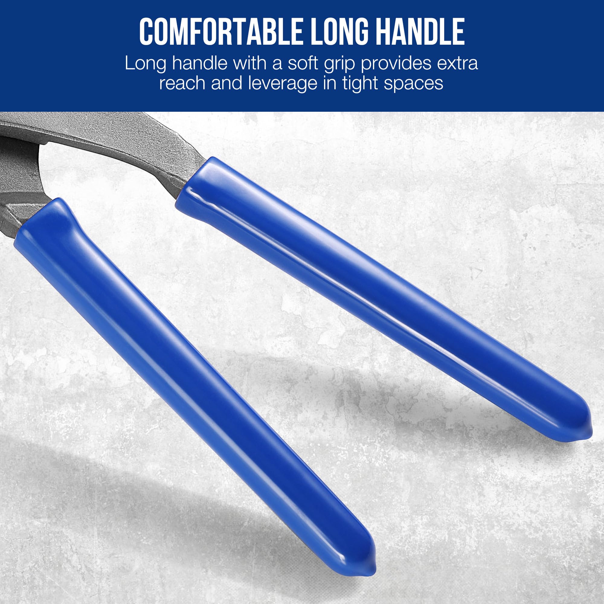 WORKPRO corrosion-resistant black finish close-up for long-lasting durability