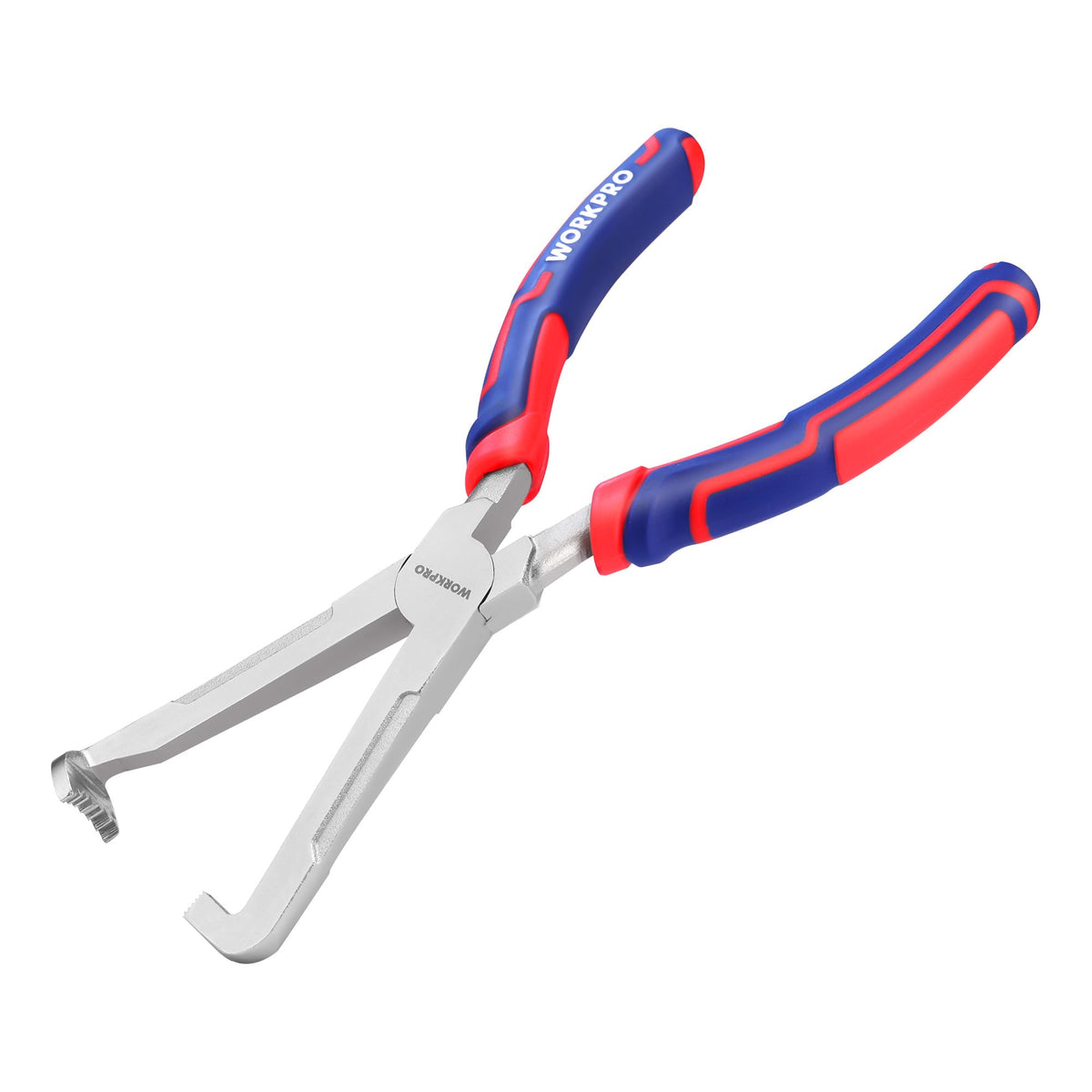 WORKPRO front view of disconnect pliers showing shape and length for easy handling