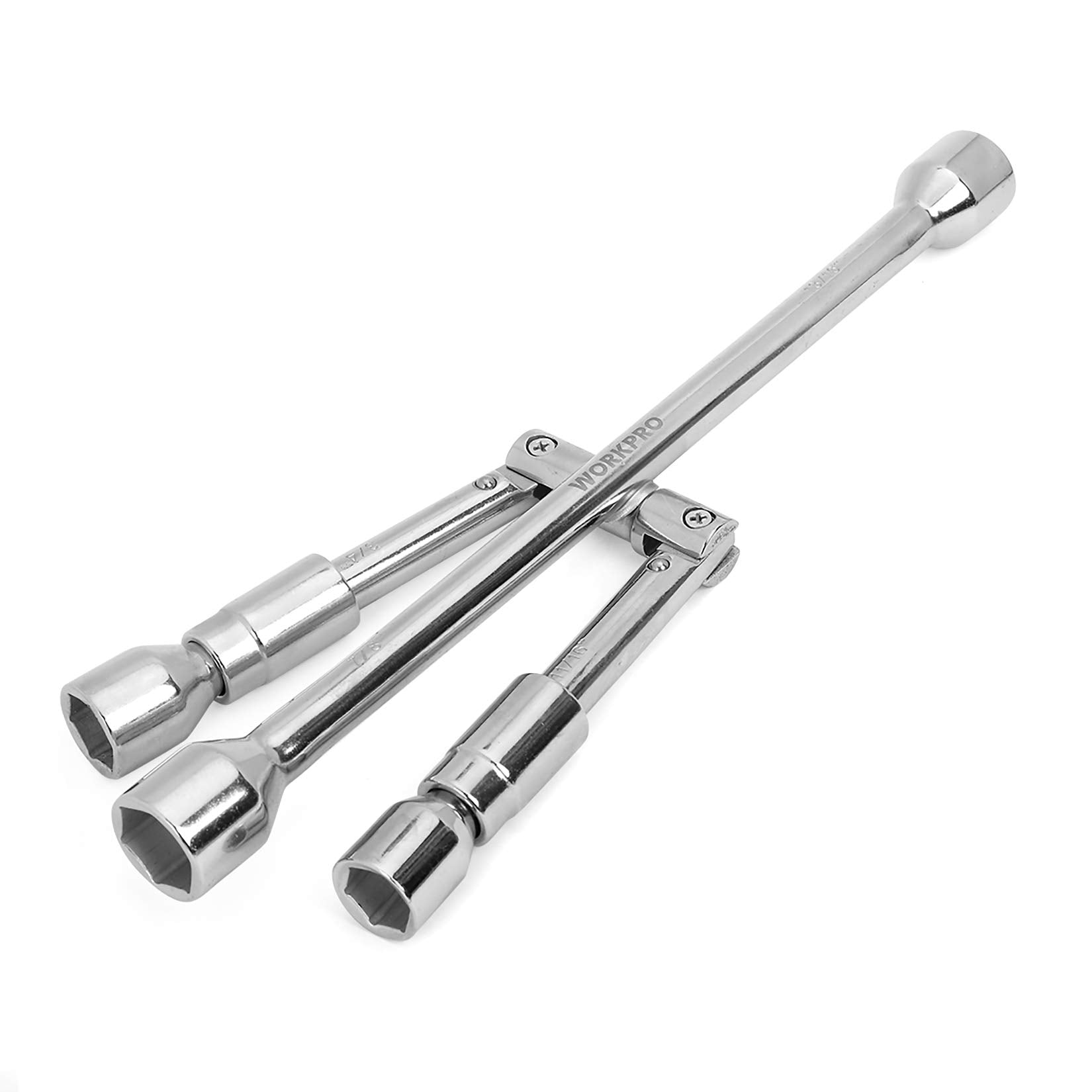 WORKPRO folded wrench front view showing compact storage and quick access