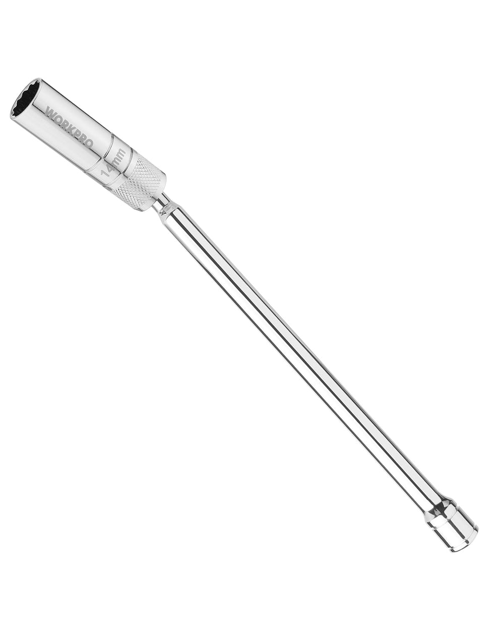 WORKPRO front view of 14mm socket showing full length and finish for long reach