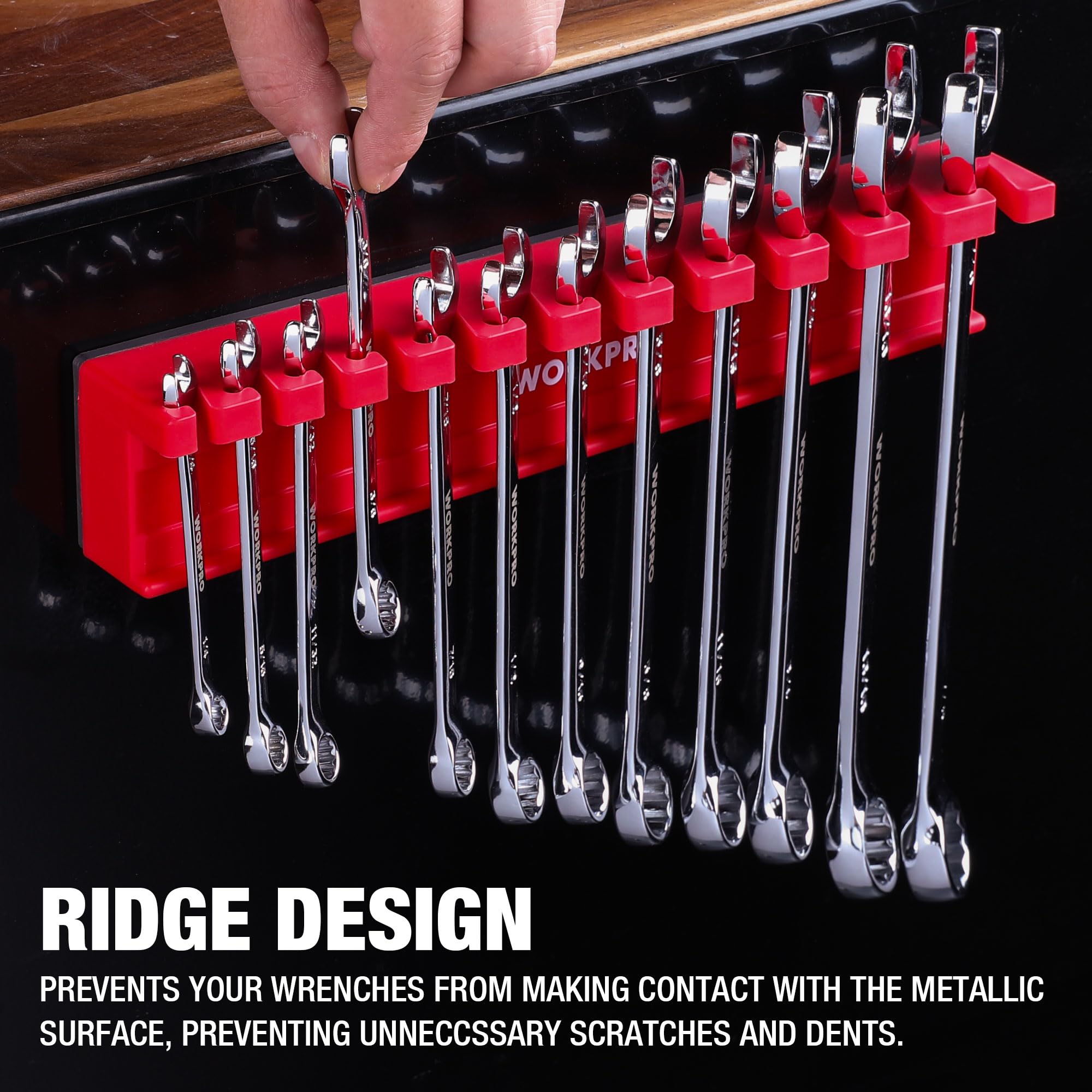 WORKPRO organizer inside drawer demonstrating space-saving storage for convenience