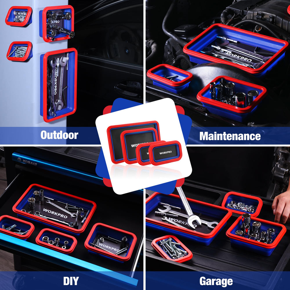 WORKPRO lifestyle garage workbench scene improving workflow efficiency