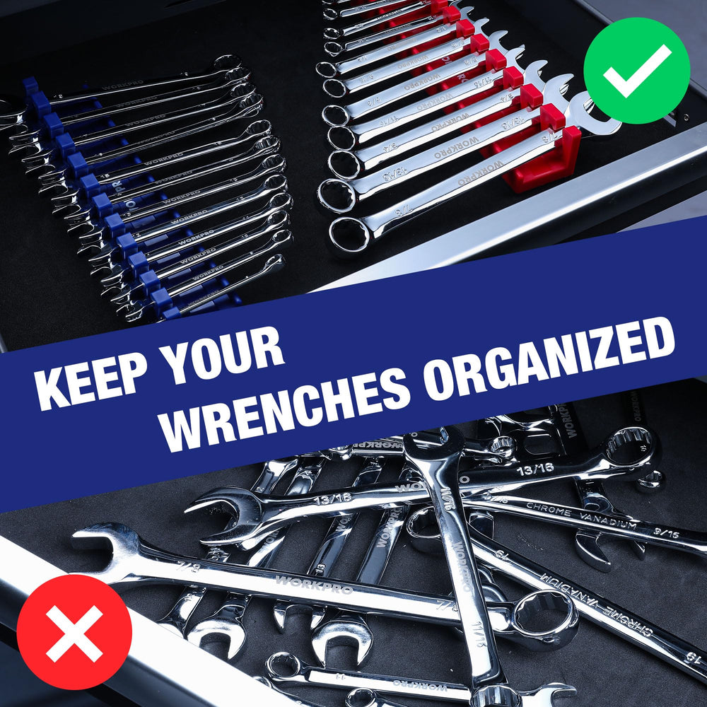 WORKPRO mounted on tool chest side showing easy access and organized tools